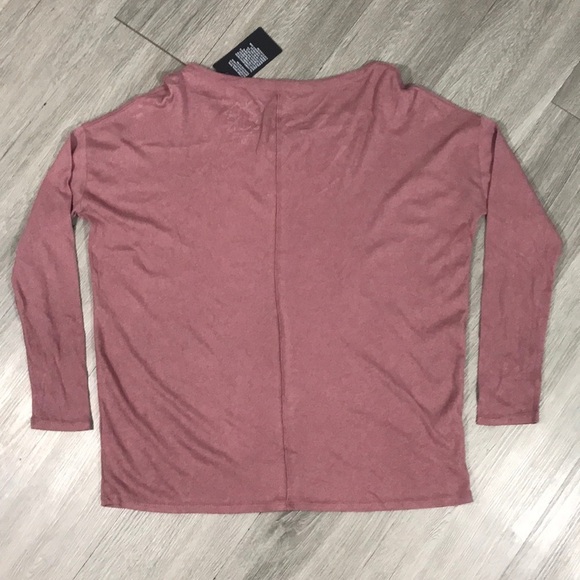 CHASER NWT LONG SLEEVE PINK LOVE T-SHIRT SIZE M - Picture 5 of 9